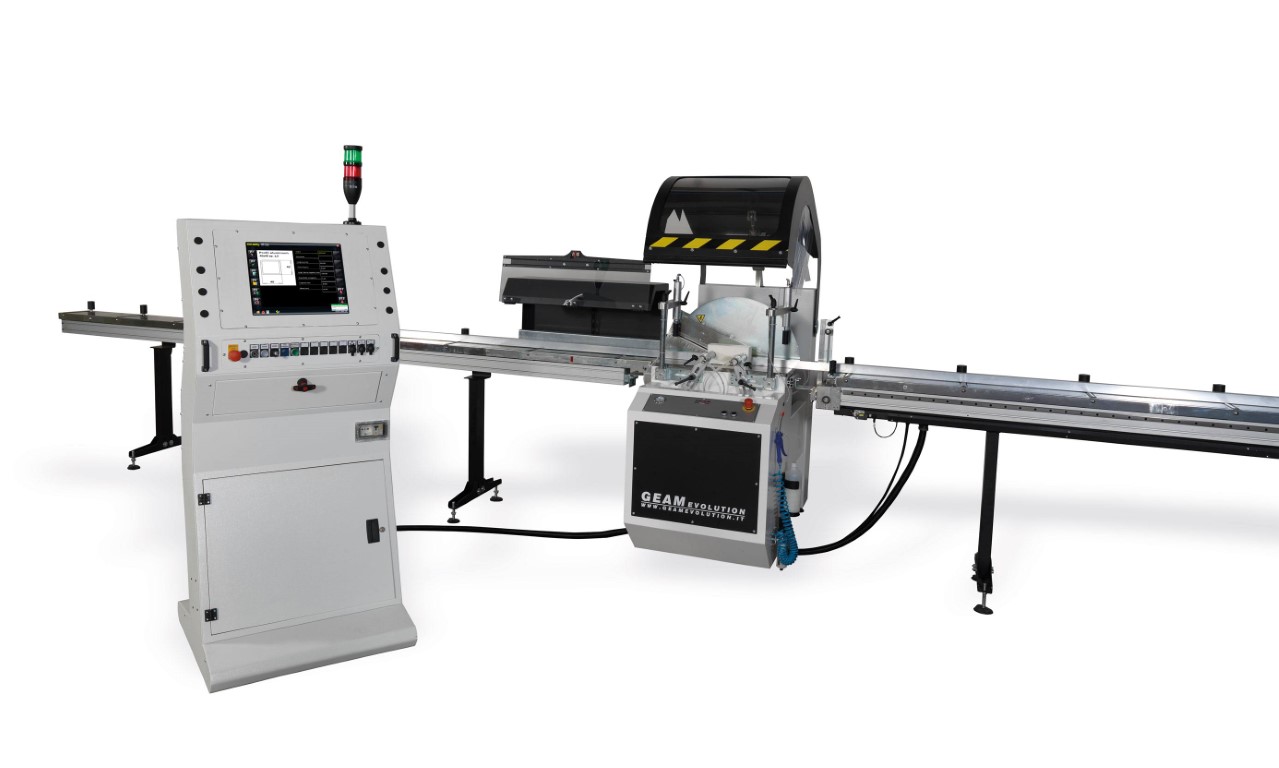 Troncatrice monotesta lama frontale automatica marca GEAM EVOLUTION mod. MARLIN CNC550