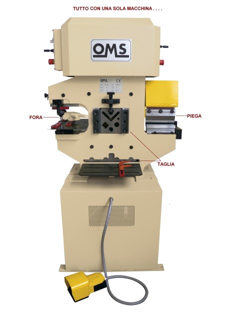 Cesoia tagliaferri idraulica universale marca OMS mod. JUNIOR PRESS 55T