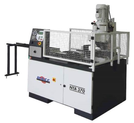 Troncatrice monotesta lama discendente verticale automatica CNC per ferro-acciaio marca MACC mod. NTA 370